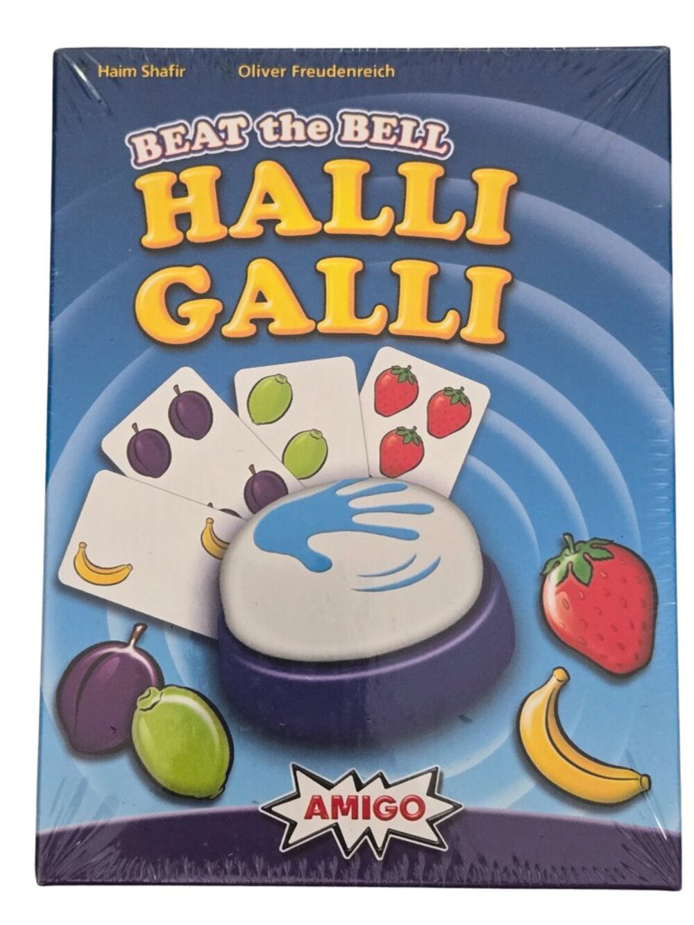 NIP | Halli Galli Speed Action Fruit Card Game with Metal Bell Reflex Game